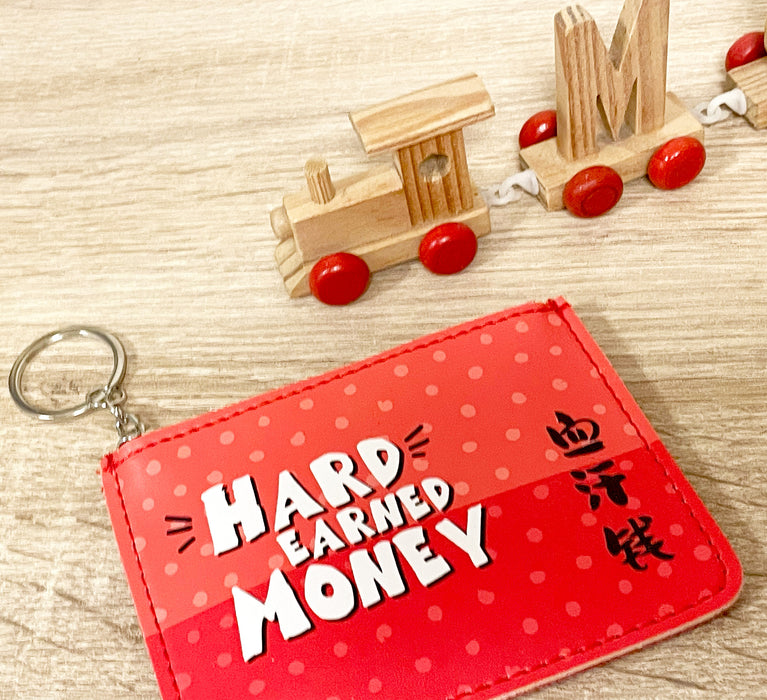 work hard spend harder pouch