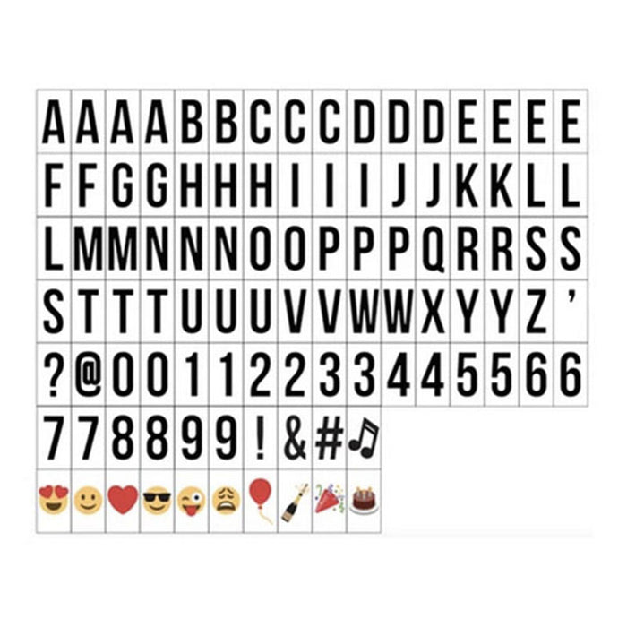 A4 message lightbox black