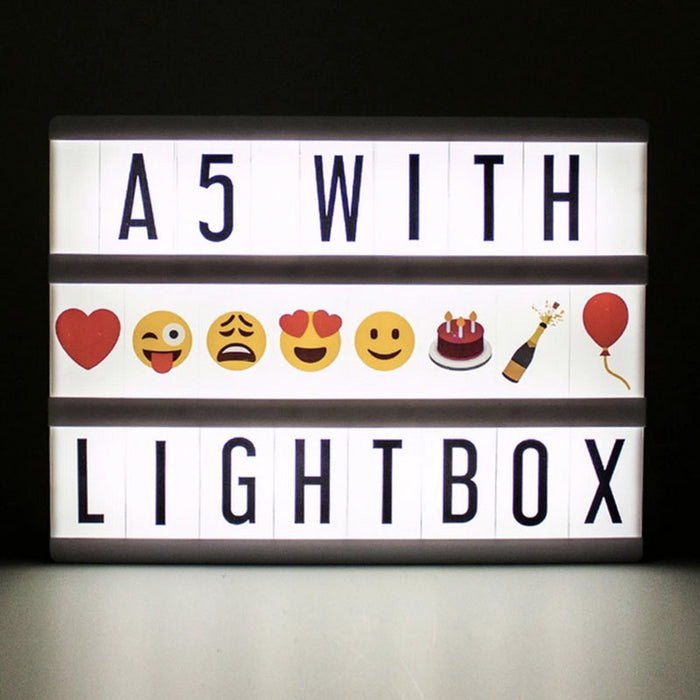 mini A5 lightbox black