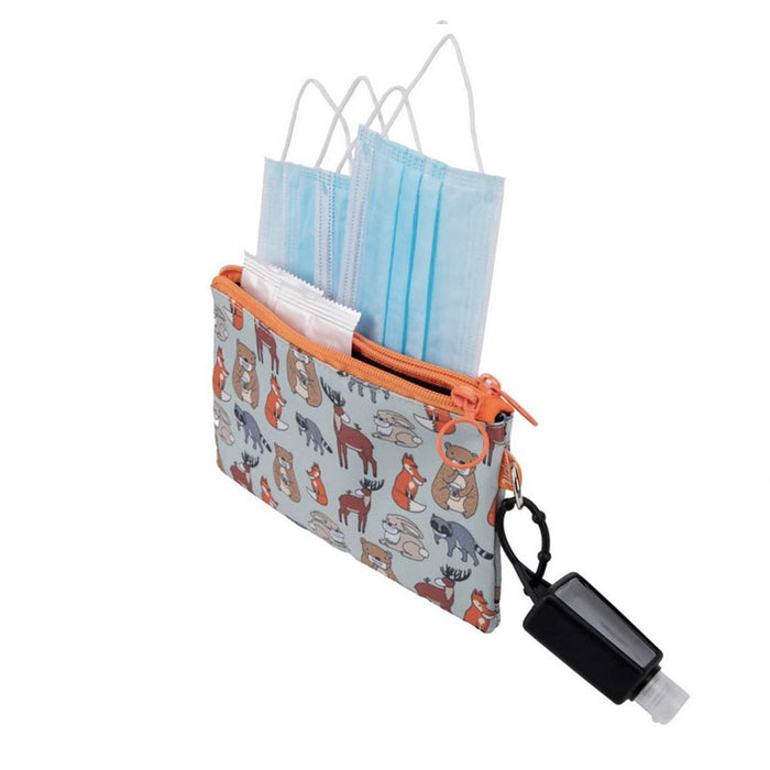 animals masked face masks pouch