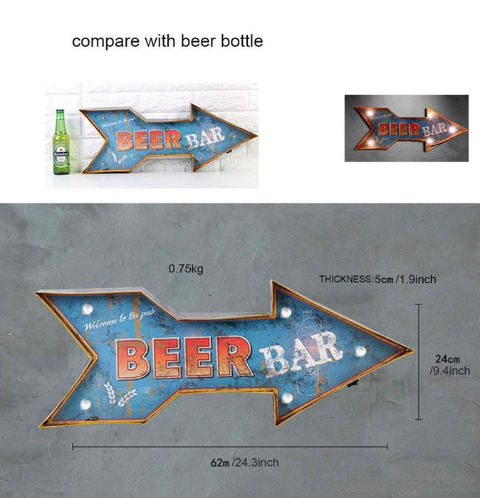 beer bar retro sign
