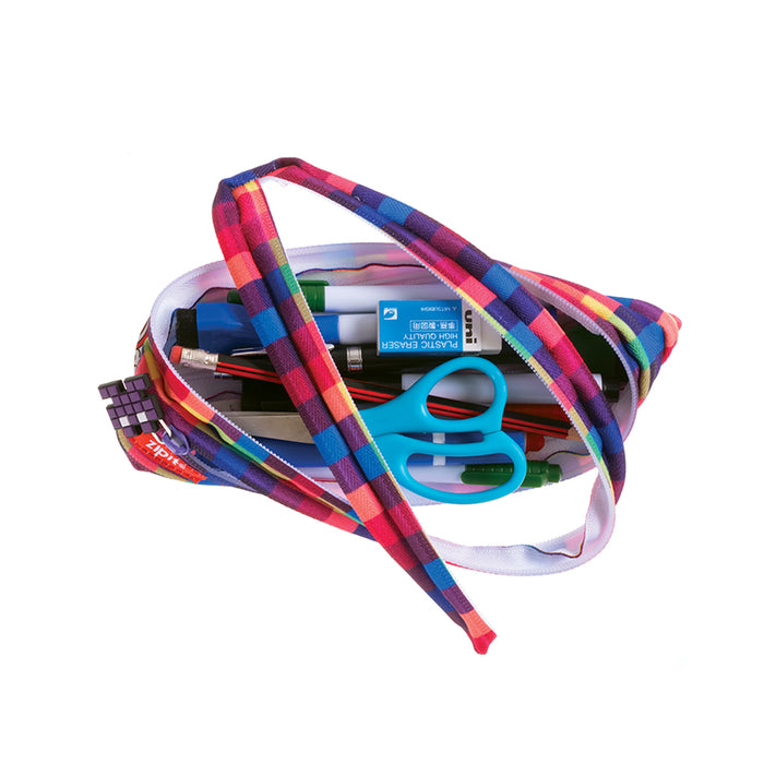 pixel monster pouch blue & red