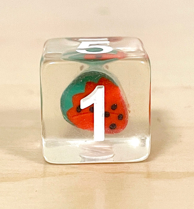 strawberry fruit dice set