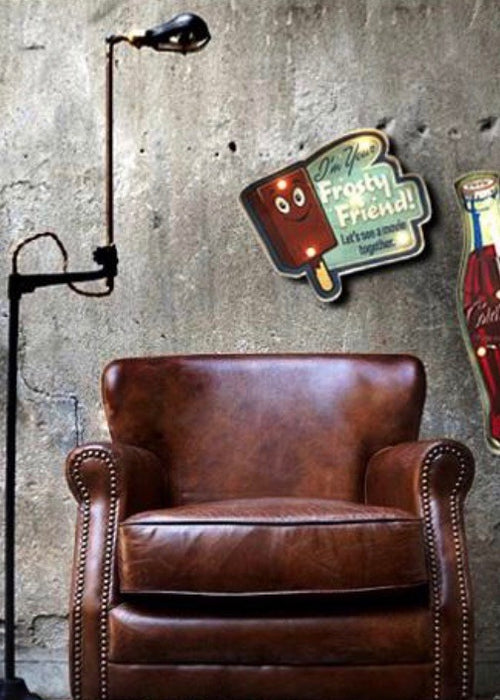 frosty friend retro sign