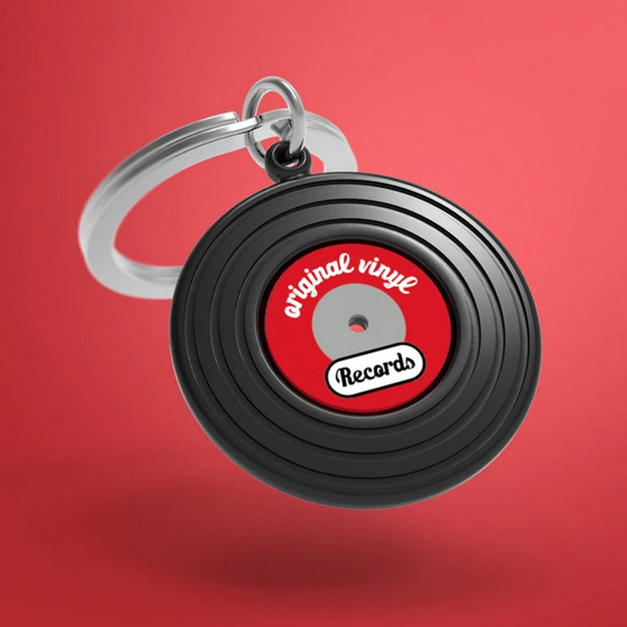 vinyl record keyring