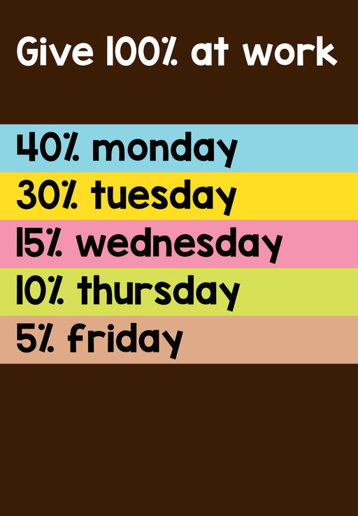 give 100% at work notebook