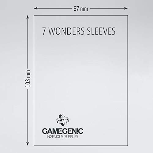gamegenic 7 wonders sleeves 80pcs - 67x103mm matt