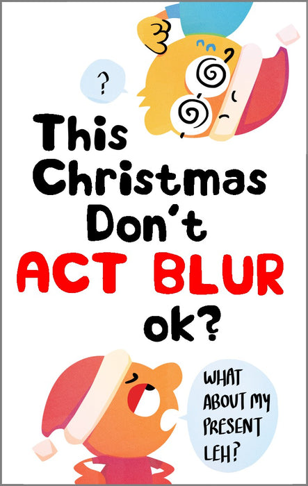 act blur christmas card