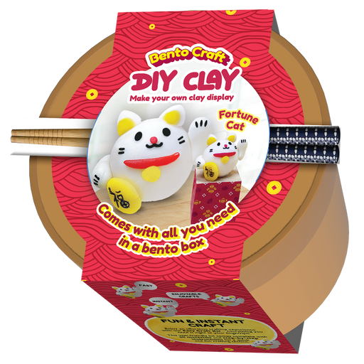 fortune cat diy clay kit