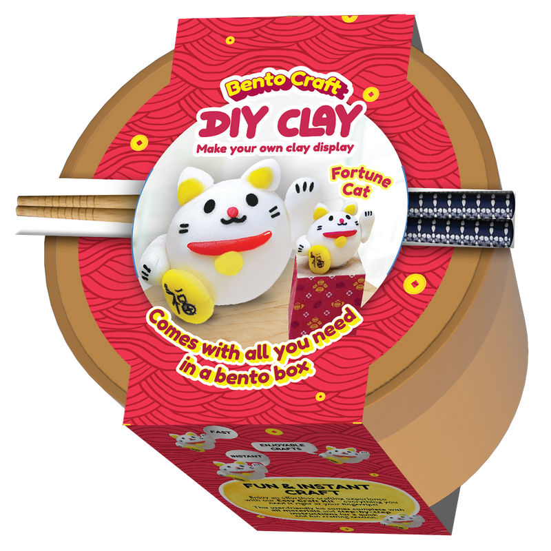 fortune cat diy clay kit