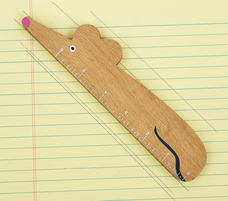 wooden mouse ruler