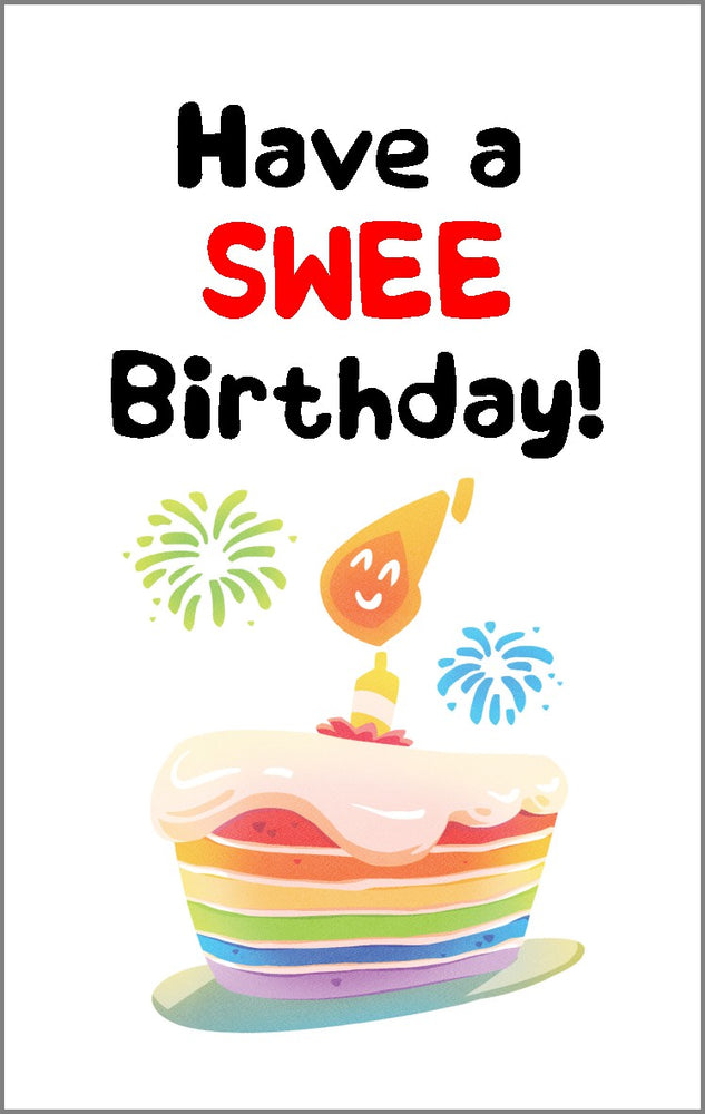 swee birthday card