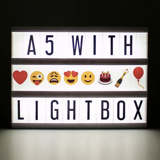 mini A5 lightbox black