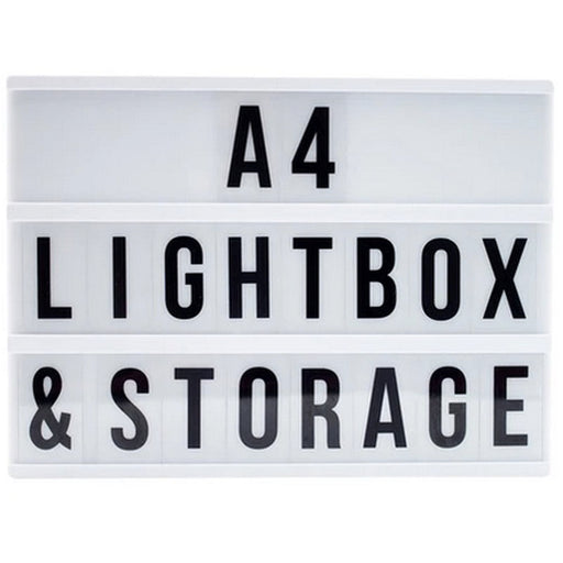 A4 message lightbox black