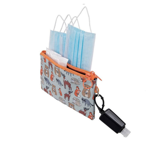 animals masked face masks pouch