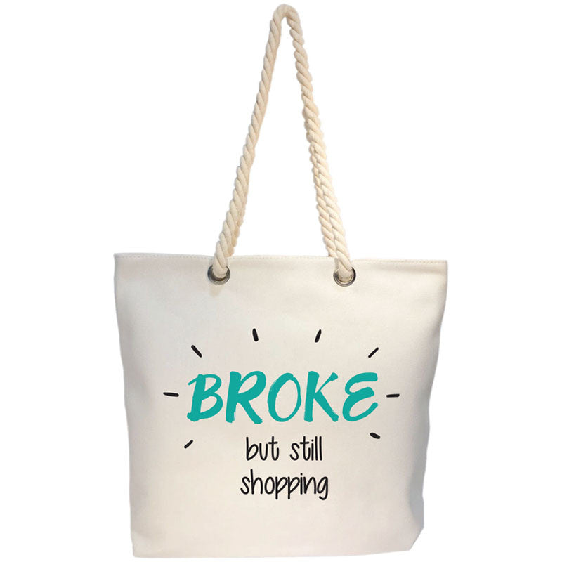 broke canvas bag