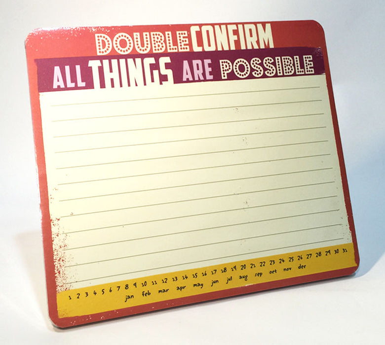 double confirm memo mousepad