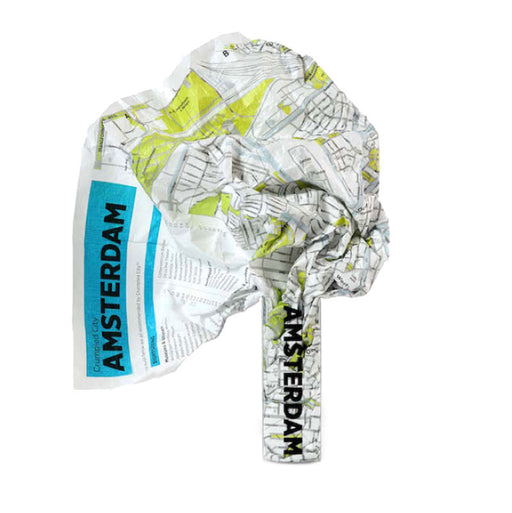crumpled city map