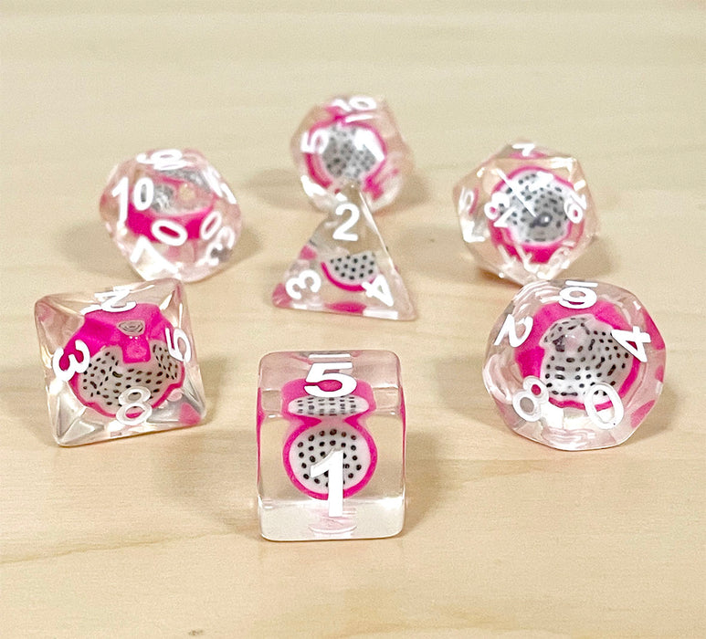 dragon fruit dice set