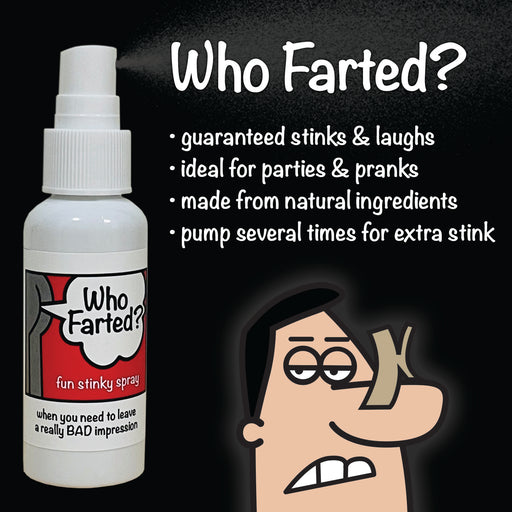 who farted? fun stinky spray