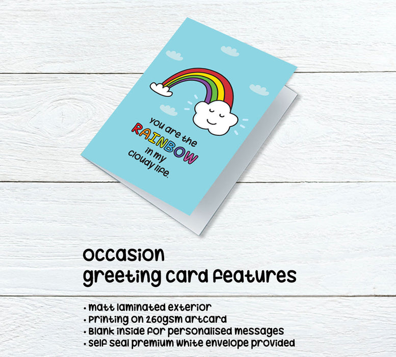 rainbow greeting card