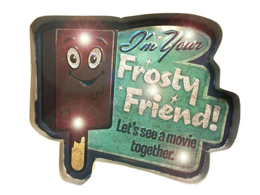 frosty friend retro sign