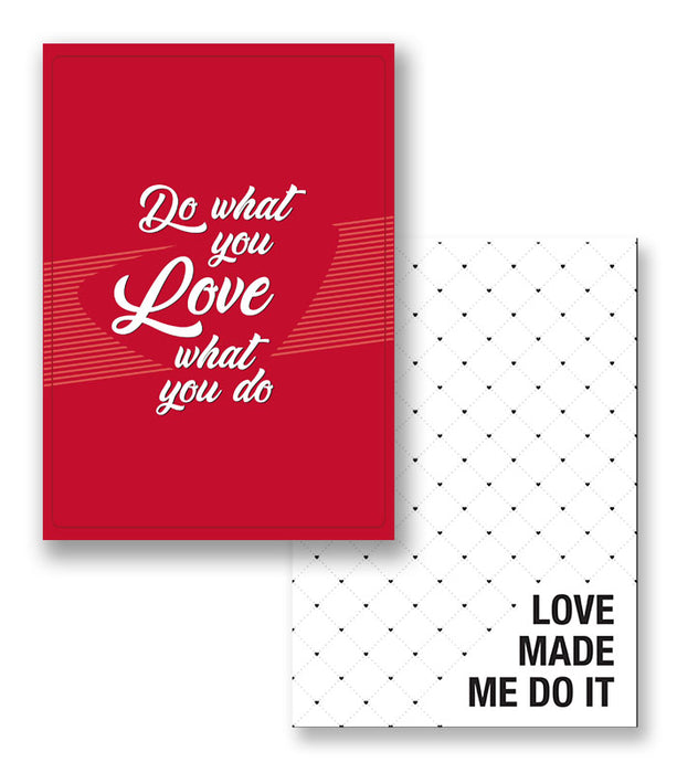 love set of 2 notebooks