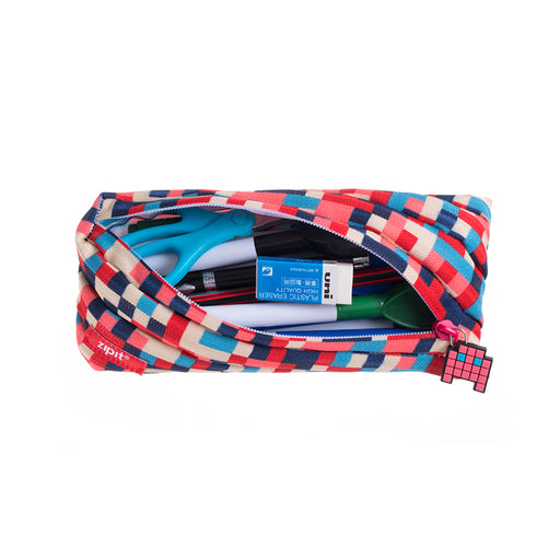 pixel monster pouch blue & red