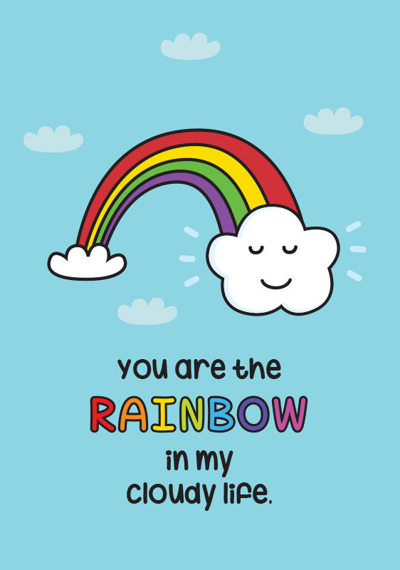 rainbow greeting card