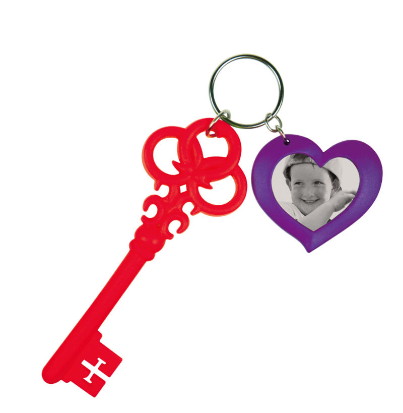 heart photo keyring