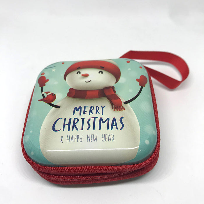 snowman tin pouch